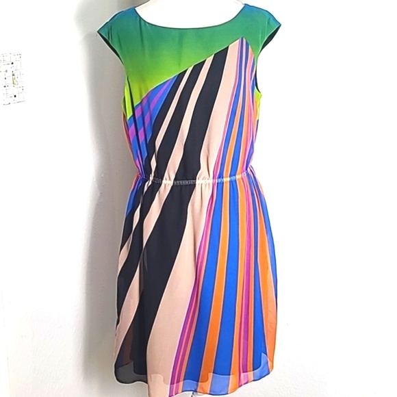 Adrianna Papell Dresses & Skirts - Adrianna Papell Colorful Sleeveless A-line Dress, Size 8